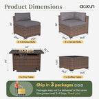 Aoxun 8 Piece Patio Furniture Set - Image 9