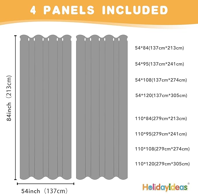 HolidayIdeas Extra Wide Outdoor Curtains - Image 5