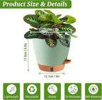 2 Pack 8 Inch Pots for Plants Indoor, Plastic Self Watering Planters - Image 3