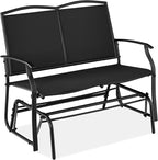 Best Choice Products 2-Person Outdoor Patio Swing Glider Steel Bench Loveseat by BestChoiceProducts