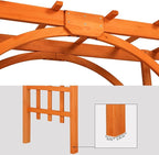 Yaheetech 85in Wooden Garden Trellis Horticulture Garden Arch Arbor - Image 8
