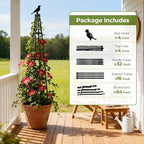 4 Pack Garden Trellis for Climbing Plants Outdoors, Vegetables - Image 7