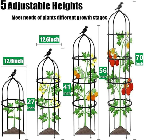 2-Pack 6FT Garden Obelisk Trellis - Image 2