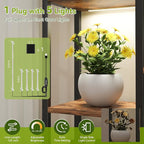 C2 Plant Stand Indoor with Grow Lights, Indoor Tiered Metal Plant Stand 70.87" - Image 2