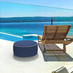 LVTXIII Outdoor/Indoor Inflatable Ottoman, All Weather Water-Repellent Round - Image 2