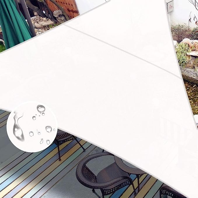 LOVE STORY Right Triangle 8'x9'x12' Waterproof Sun Shade Sail Canopy UV Block by LOVESTORY