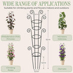 4 Pack 43 Inch Metal Plant Trellis - Image 6