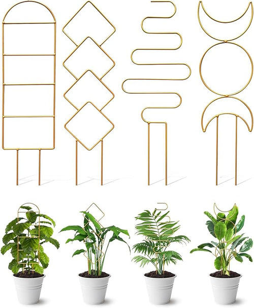 4 Pack Indoor Climbing Plant Trellis, Small Trellis by Whtawtaw