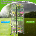 Abimars 5-Tier Greenhouse with Caster Wheel, Each Shelf Height Adjustable Metal - Image 6