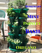Mr. Stacky 1305-HG 5-Tier Stackable Strawberry, & Vegetable Planter - Image 4