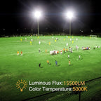 150W LED Flood Light Outdoor, 2 Pack 15500LM Super Bright Security Light - Image 7