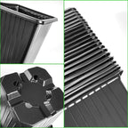 Anyumocz 100Pcs Square Plant Nursery Pots, 3.5 Inch Plastic Pots - Image 3