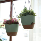 10 Inch Self Watering Hanging Pots, 2 Pack Hanging Planters - Image 5