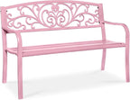 Best Choice Products Outdoor Bench Steel Garden Patio Porch Furniture by BestChoiceProducts