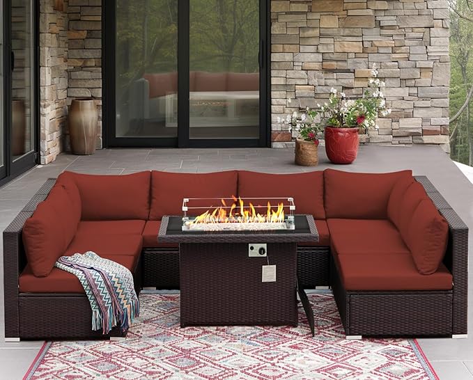NICESOUL 9 Pcs Large Patio Furniture Set - Image 3