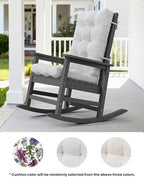 SERWALL Oversized Outdoor Rocking Chair Set of 2, HDPE Rocker - Image 4