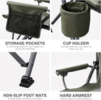 EVER ADVANCED Oversized Folding Camping Chair, - Image 6