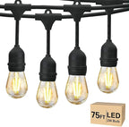 Svater 75 FT Outdoor String Lights 2W, Patio Light by Svater