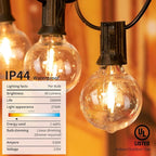 LED G40 Outdoor String Lights Patio Lights 109FT - Image 6