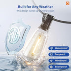 addlon 100FT LED Outdoor String Lights - Image 3