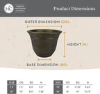 The HC Companies Sierra Round Self-Watering Pot - Image 5