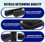 71"H-35"W Garage Shelving Heavy Duty Storage Shelves, Metal Adjustable Shelving - Image 6