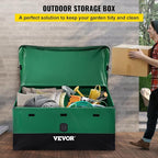 VEVOR Outdoor Storage Box, 100 Gallon Waterproof PE Tarpaulin Deck Box - Image 2
