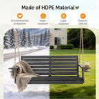 VINGLI Heavy Duty 1600 LBS HDPE Porch Swing Outdoor - Image 7