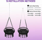 Macrame Hammock Hanging Swinging Chair - Image 6