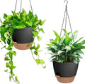 Hanging Planters for Indoor Outdoor Plants, 2 Pack Self Watering Hanging Pot by Vanslogreen