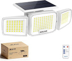 White Solar Security Light Outdoor Super Bright LED, Motion Sensor Flood Light by JEJOT