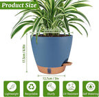 2 Pack 8 inch Plant Pots, Plastic Self Watering Planters - Image 8
