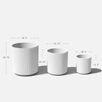 Veradek Demi Series Set of 3 Round Planters - Image 2