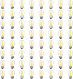64 Pack S14 LED Bulbs for Outdoor String Lights, Shatterproof Replacement by GvvooHome