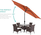 Best Choice Products 10ft Outdoor Table Compatible Steel Polyester Market Patio - Image 2
