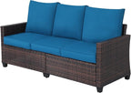 Rattan Outdoor Sofa 3-Seater by Hoffeorrad