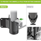 Heavy Duty Deck Railing Umbrella Holder, Patio Umbrella Stand - Image 3
