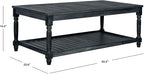 Safavieh Outdoor Collection Oakley Dark Slate Grey Coffee Table - Image 6