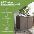 Patiowell 30 Gallon Resin Deck Box, Outdoor Storage Box - Image 3