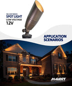 MALORY Brass Landscape Spotlights 1-Pack - Image 2