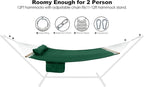 2 Person Hammocks for Outside, Double Quilted Fabric Outdoor Hammock - Image 6