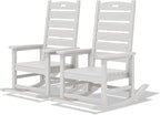 SERWALL Outdoor Rocking Chair Set of 2, Oversized Rocking Chair by SERWALL