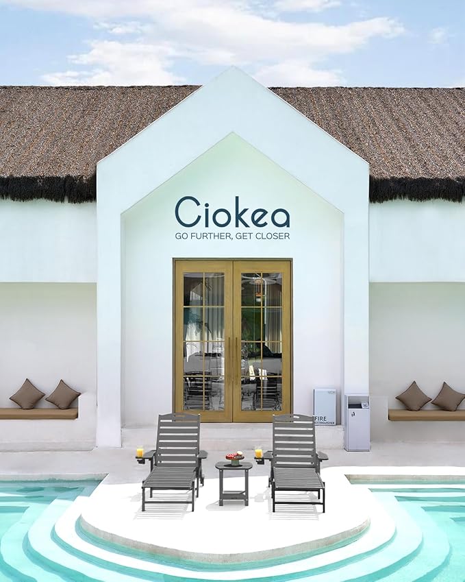 Ciokea Lounge Chair Outdoor, Oversized Chaise Lounge Chair - Image 2