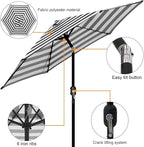 Blissun 7.5 ft Patio Umbrella, Yard Umbrella, Outdoor Market Umbrella - Image 2