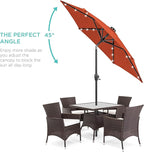 Best Choice Products 7.5ft Outdoor Solar Market Table Patio Umbrella - Image 2