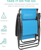 Best Choice Products Folding Zero Gravity Outdoor Recliner Patio Lounge Chair - Image 8