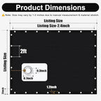 Artpuch 90% Sun Shade Cloth, 10 x 20 FT Pergola Shade Cover Canopy - Image 4