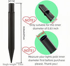 8.25" Reinforced ABS Plastic Solar Ground Spikes - Image 2