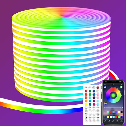 50ft RGB LED neon Rope Lights LED neon Lights by segrass