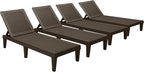 Devoko Outdoor Chaise Lounge Chair Set of 4 by DEVOKO